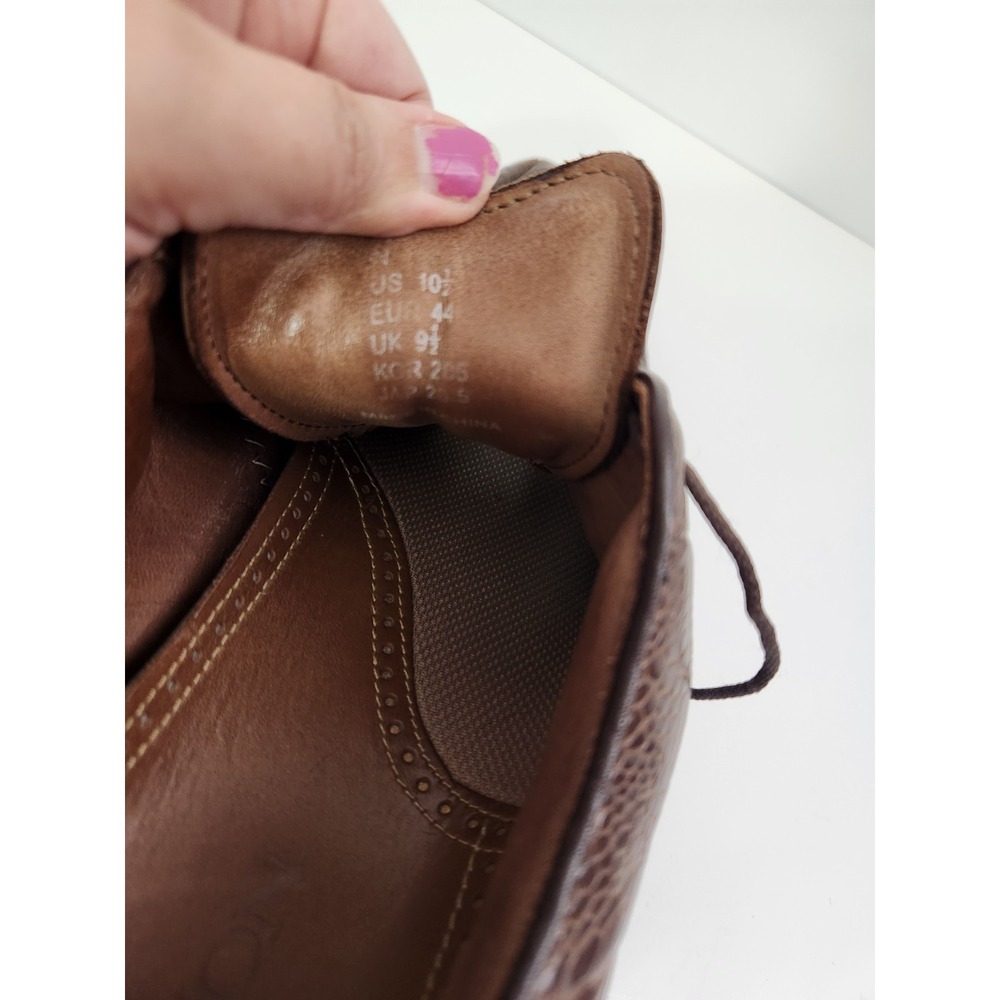 Footjoy Icon Leather Golf Shoe Lace Up Oxford Men 10.5 M Brown Snake spikeless - Picture 11 of 14